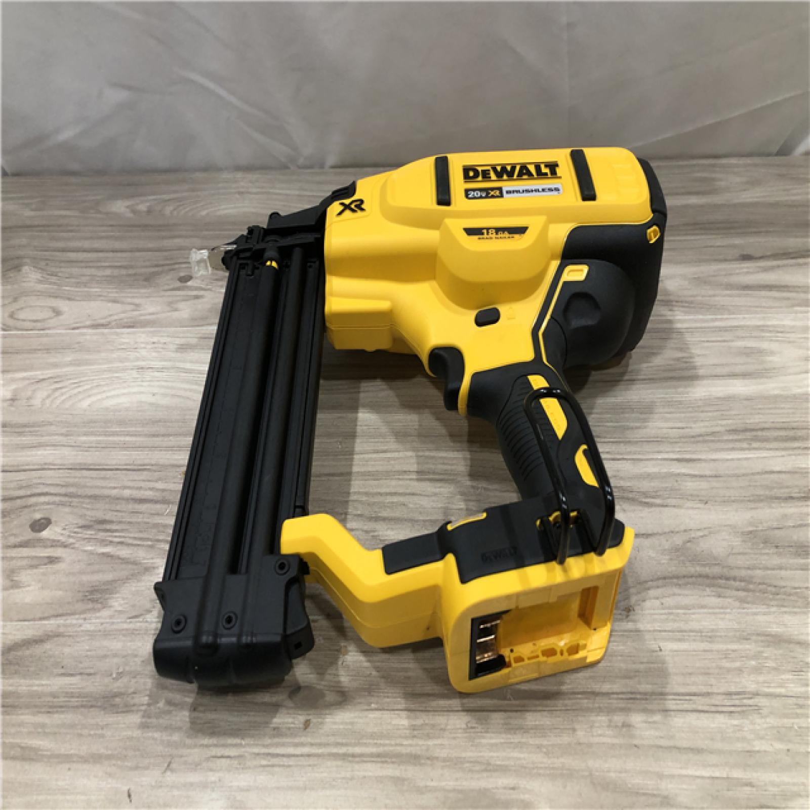 AS-IS DEWALT 20V MAX XR Lithium-Ion Electric Cordless 18-Gauge Brad Nailer (Tool Only)
