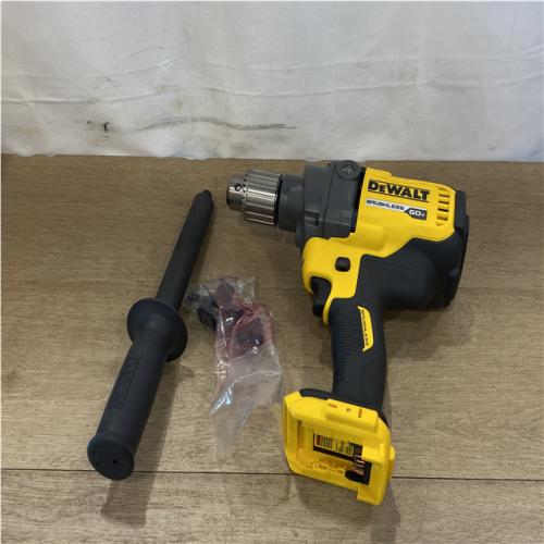 AS-IS DEWALT FLEXVOLT 60-Volt MAX Cordless Brushless 1/2 in. Mixer/Drill with E-Clutch (Tool-Only)
