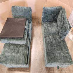 Phoenix AS-IS Green 4 Piece Sectional Sofa