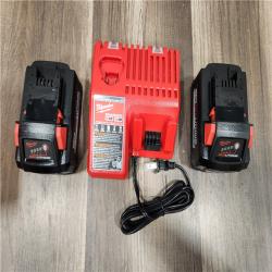 AS-IS Milwaukee M18 18-Volt Lithium-Ion High Output Starter Kit with Two 6.0 Ah Battery and Charger