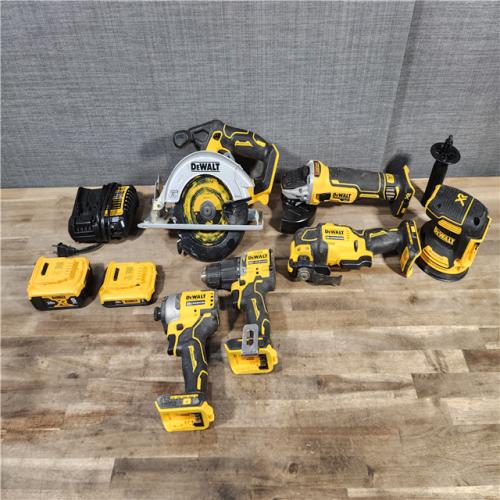 HOUSTON LOCATION - AS-IS DEWALT 20-Volt MAX ToughSystem Lithium-Ion 6-Tool Cordless Combo Kit