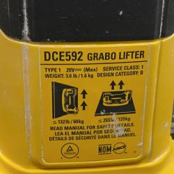 AS-IS DEWALT 20-Volt Max Lithium-Ion Cordless GRABO Lifter Kit