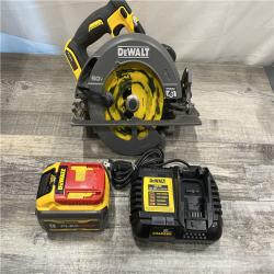 AS-IS DEWALT FLEXVOLT 60V MAX Cordless Brushless 7-1/4 in. Sidewinder Style Circular Saw Kit