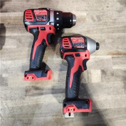 HOUSTON LOCATION - AS-IS Milwaukee 18V Cordless Brushed 2-Tool Drill/Driver and Impact Driver Kit