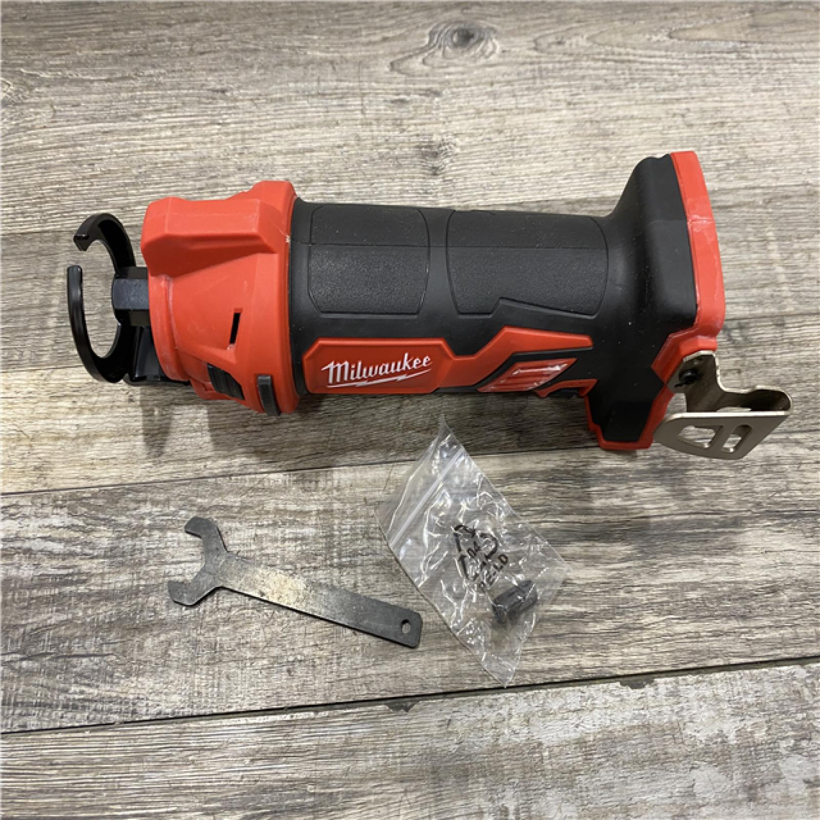 AS-IS Milwaukee 18V Lithium-Ion Cordless Drywall Cut Out Rotary Tool (Tool-Only)