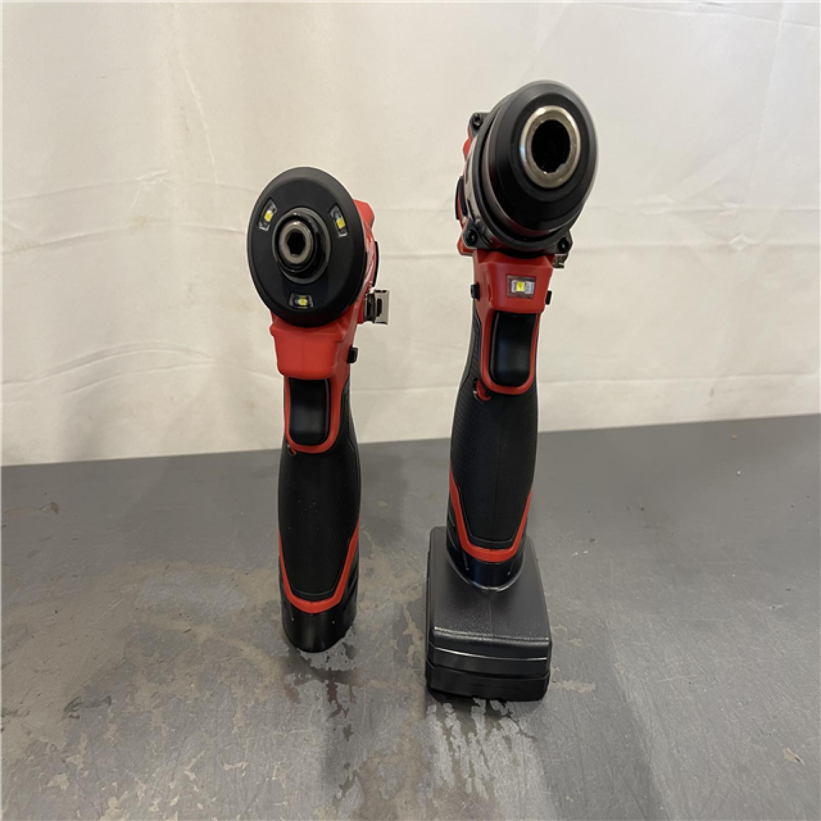 AS-IS - Milwaukee M12 FUEL 12-Volt Lithium-Ion Brushless Cordless Hammer Drill and Impact Driver Combo Kit