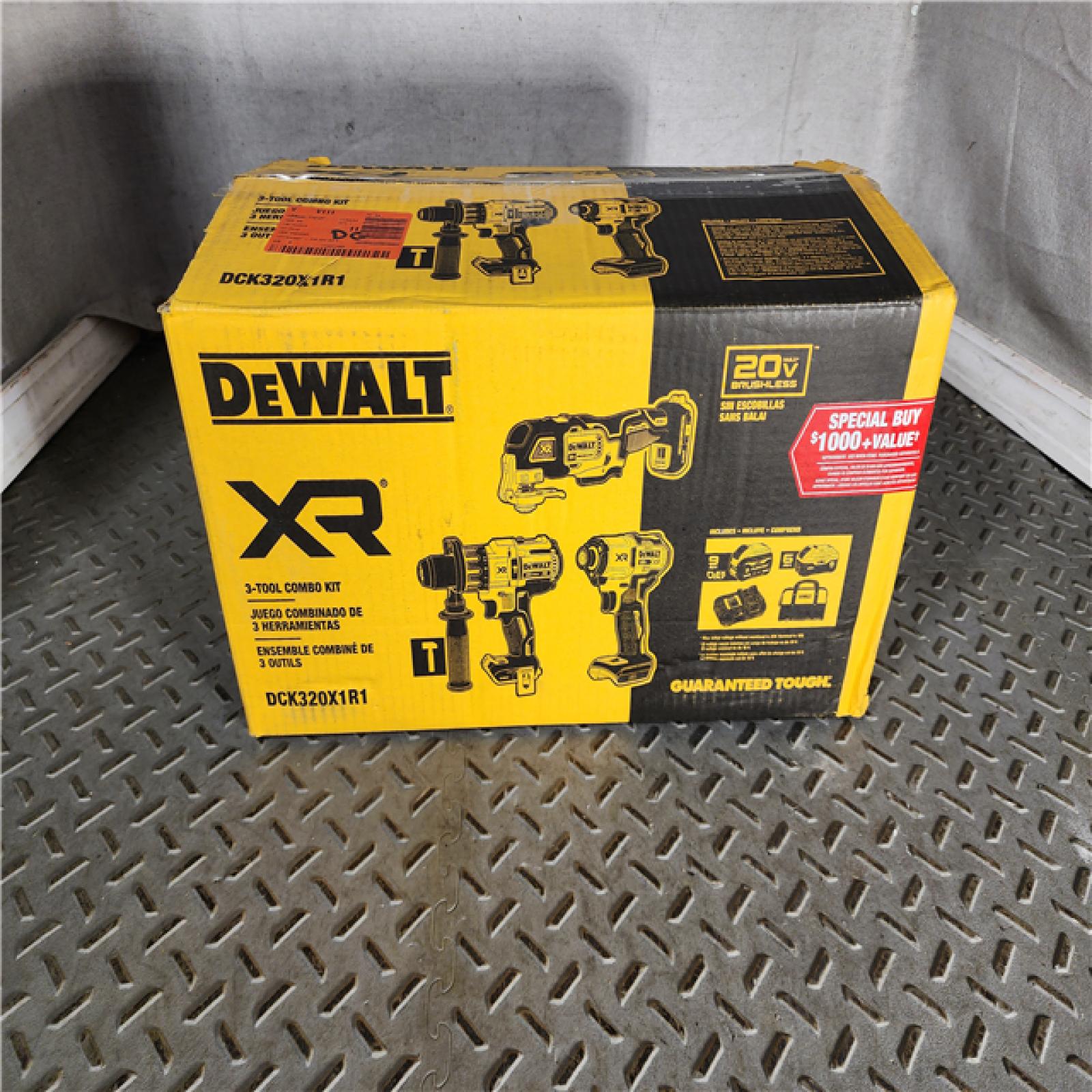DEWALT 20V Lithium-Ion Cordless 3-Tool Combo Kit and  Brushless Recip Saw with FLEXVOLT 9 Ah and 20V 6 Ah Batteries and Charger