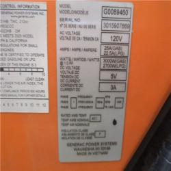 CALIFORNIA AS-IS GENERAC PORTABLE POWER GENERATOR