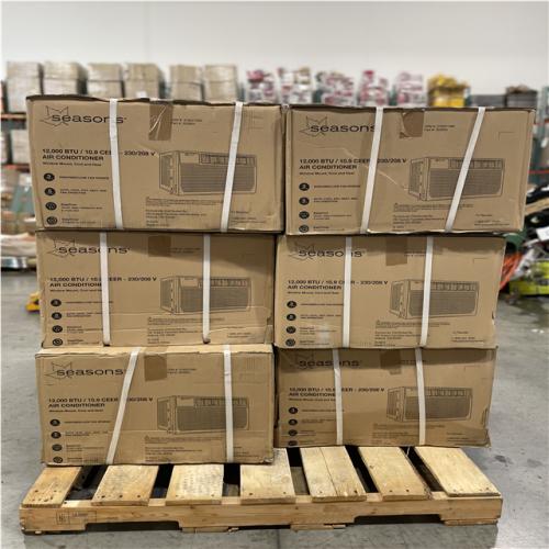 DALLAS LOCATION - SEASONS 12 000 BTU AIR CONDITIONER PALLET- (6 UNITS)