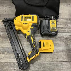 AS-IS DEWALT 20V MAX XR Lithium-Ion Cordless 2-1/2 in. 15-Gauge Finish Nailer Kit