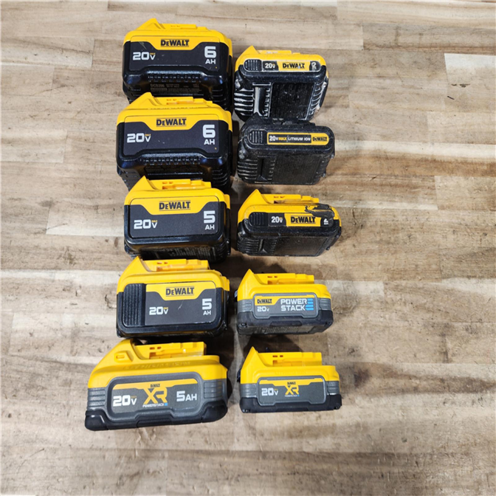 HOUSTON LOCATION - AS-IS DEWALT BATTERY PACK QTY - 10