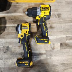 HOUSTON LOCATION - AS-IS DEWALT 20V MAX XR Hammer Drill and ATOMIC Impact Driver 2 Tool Cordless Combo Kit with (2) 4.0Ah Batteries, Charger, and Bag