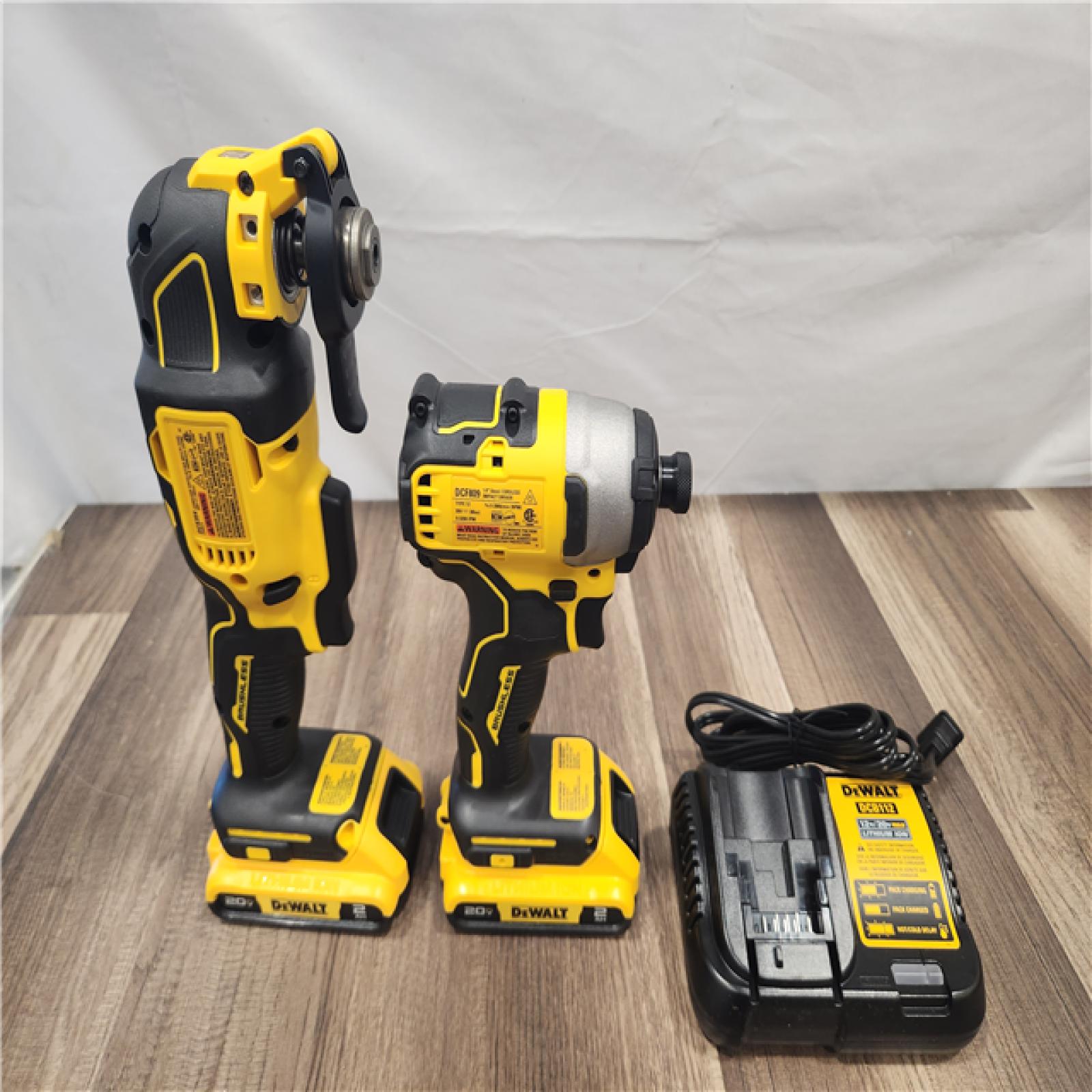 AS-IS- DeWalt 20V MAX ATOMIC Cordless Brushless 2-Tool Combo Kit
