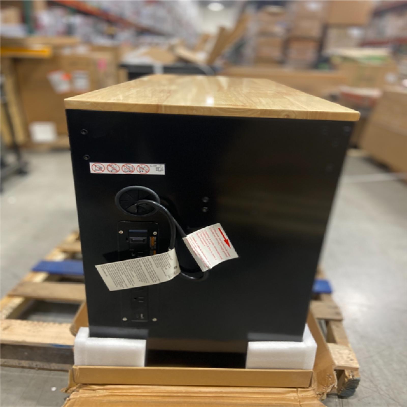 DALLAS LOCATION - Husky Tool Storage 46 in. W x 18 in. D 9-Drawer Mobile Workbench Cabinet in Gloss Black