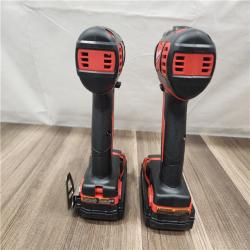 AS-IS- Milwaukee 18V Cordless Brushed 2-Tool Drill/Driver and Impact Driver Kit