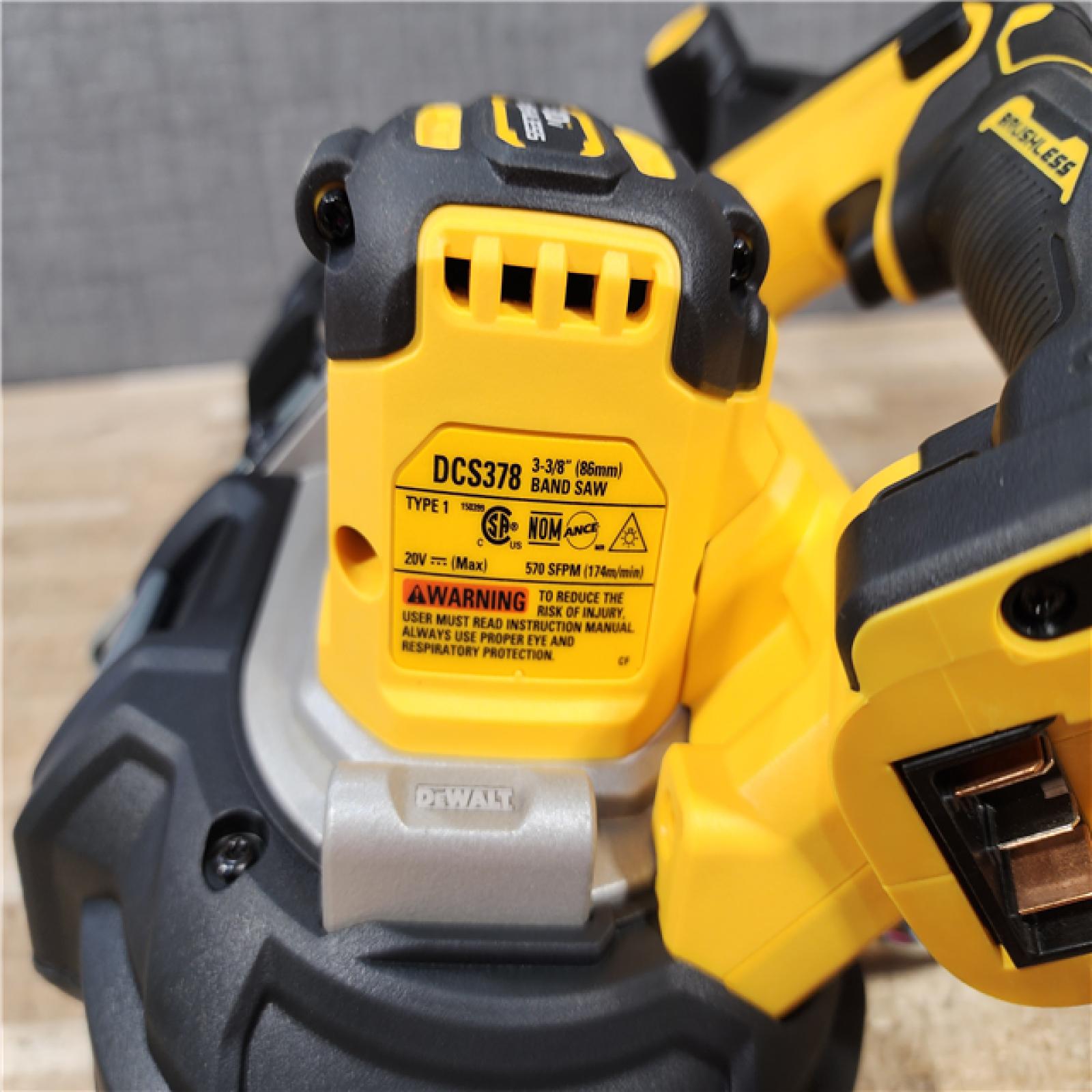 HOUSTON LOCATION - AS - IS DEWALT 20-Volt MAX 3-3/8 in. Cordless Brushless Bandsaw (Tool-Only)
