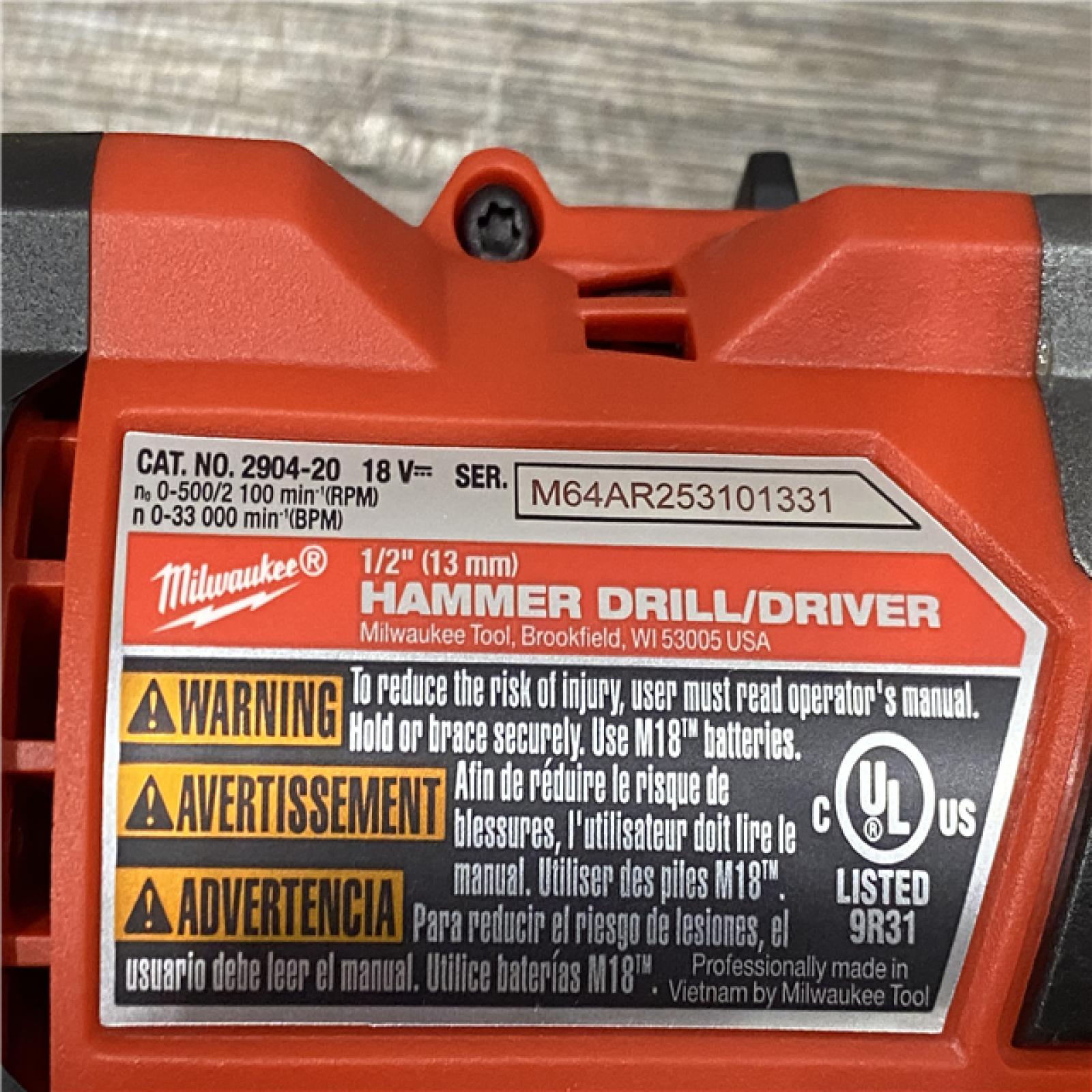 AS-IS Milwaukee  FUEL 18V Lithium-Ion Brushless Cordless Hammer Drill and Impact Driver Combo Kit