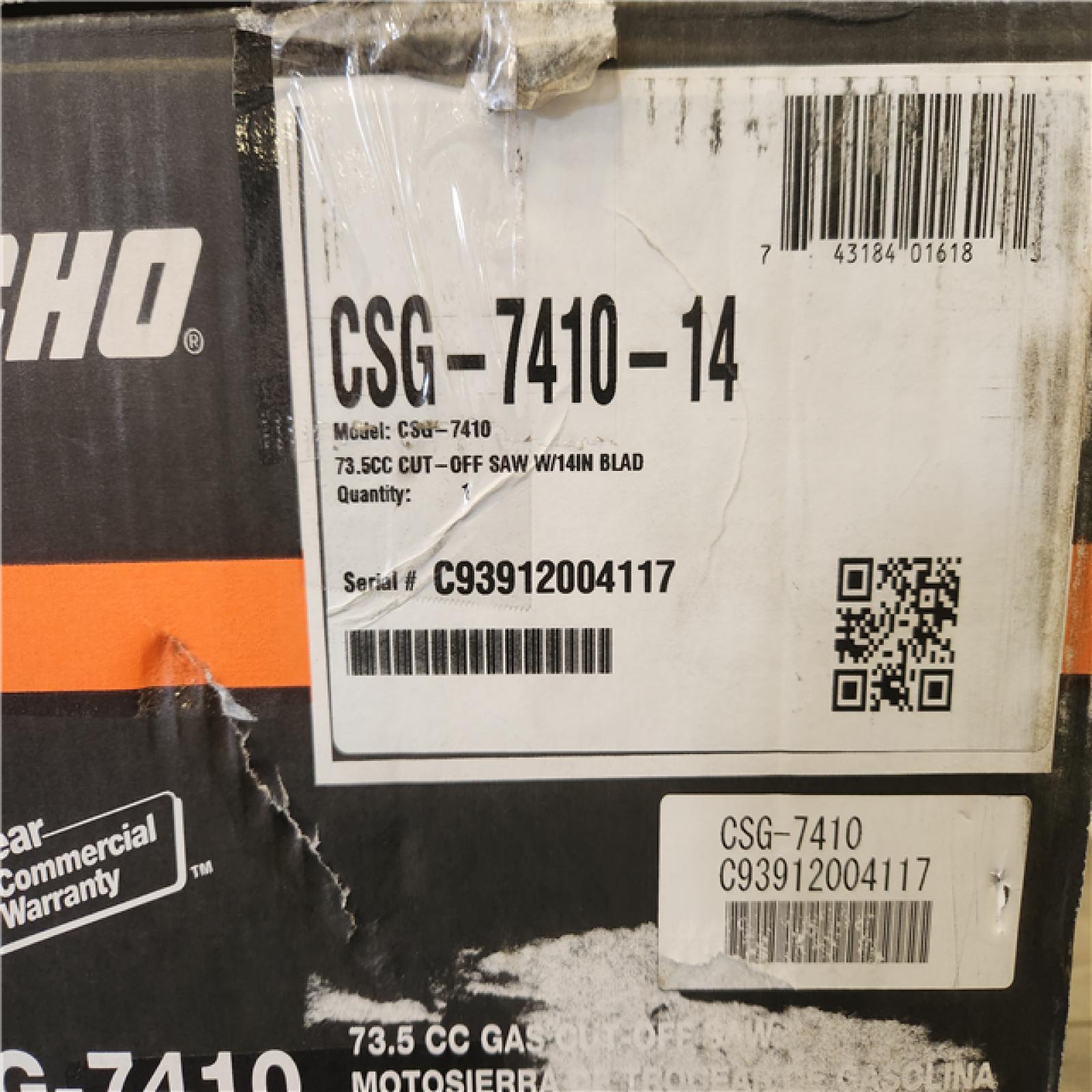 Phoenix NEW ECHO 14 in. 73.5 cc 2-Stroke Gas Concrete Masonry Pro Cut-Off Saw with Decompression Valve and Abrasive Blade and Water Valve