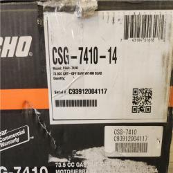 Phoenix NEW ECHO 14 in. 73.5 cc 2-Stroke Gas Concrete Masonry Pro Cut-Off Saw with Decompression Valve and Abrasive Blade and Water Valve