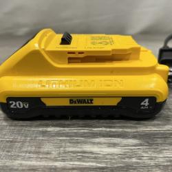 AS-IS DEWALT 20-Volt MAX Lithium-Ion 4.0Ah Battery with 12-Volt to 20-Volt MAX Charger