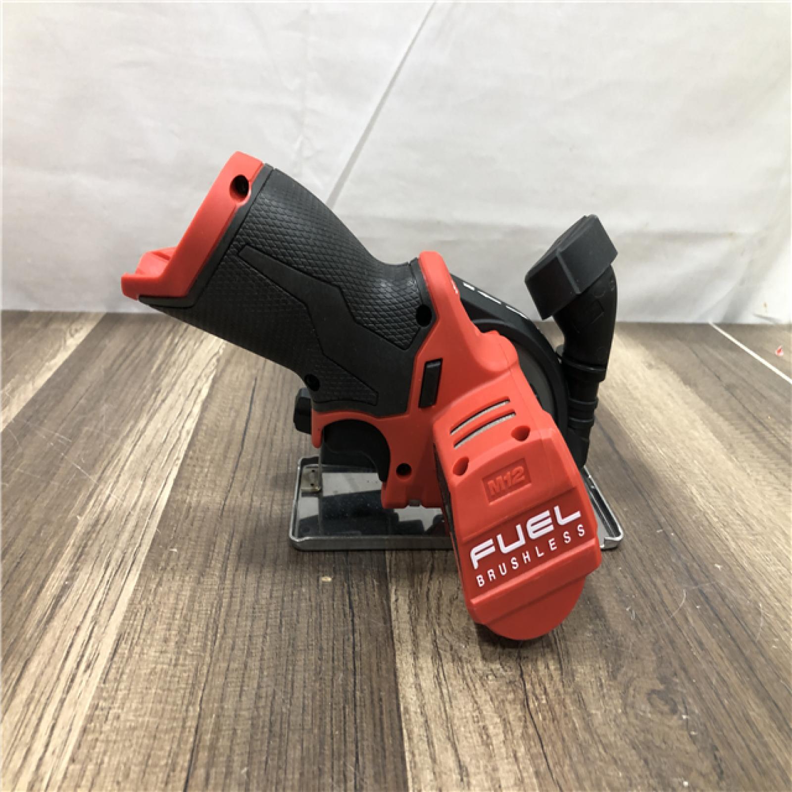 AS-IS Milwaukee M12 FUEL 12V Lithium-Ion Brushless Cordless 3 in. Cut Off Saw (Tool-Only)