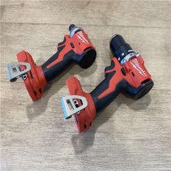 AS-IS Milwaukee 18-Volt Lithium-Ion Brushless Cordless Compact Hammer Drill/Impact Combo Kit