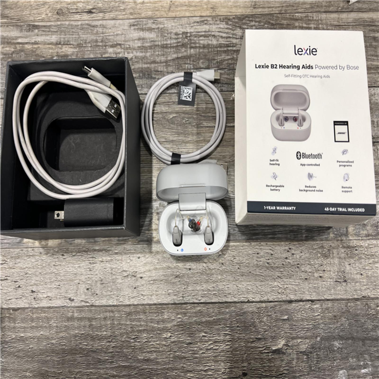 AS-IS Lexie B2 OTC Hearing Aids Powered by Bose - Bluetooth (Gray)