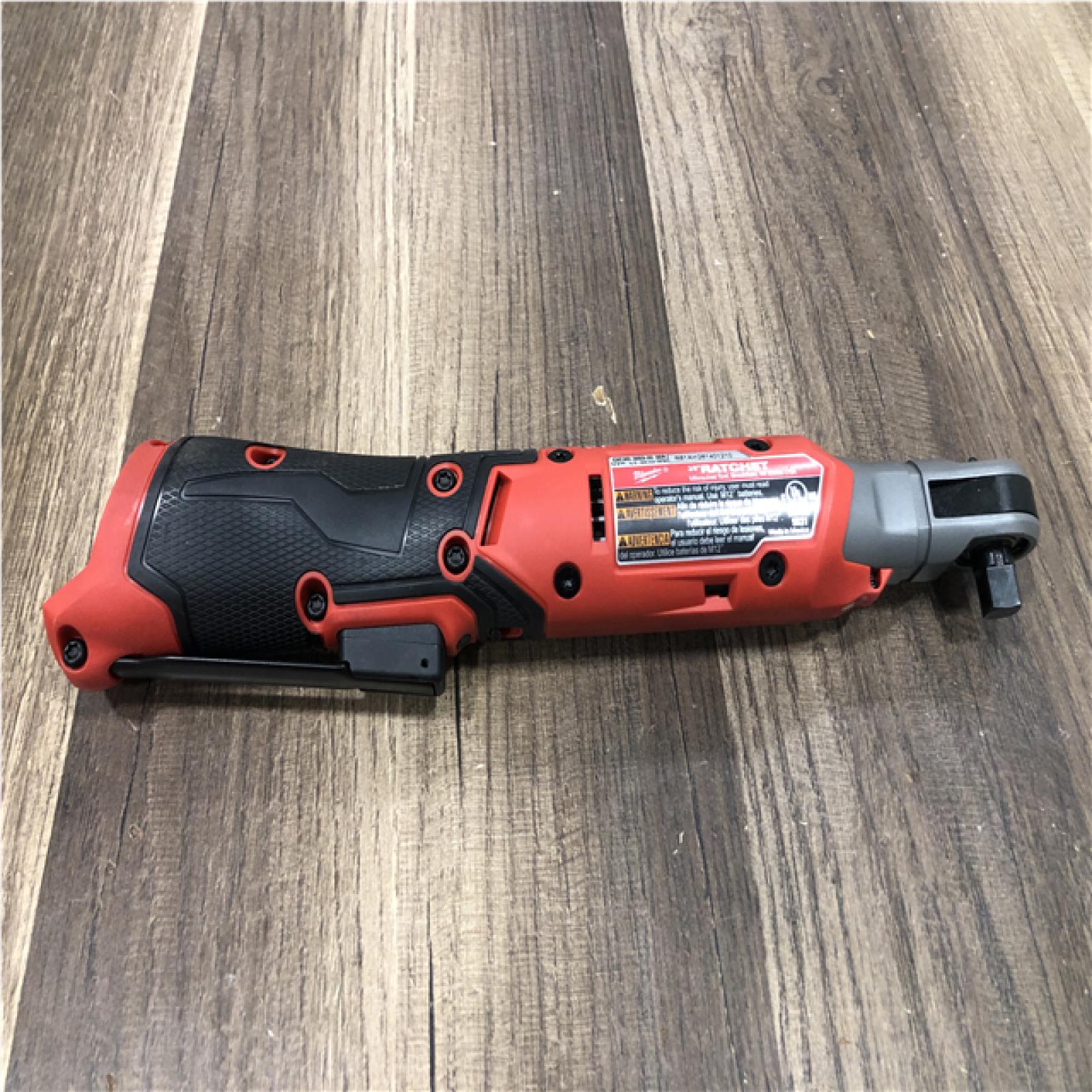 AS-IS Milwaukee FUEL 12V Lithium-Ion Compact 3/8 in. Cordless Ratchet (Tool-Only)