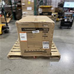 DALLAS LOCATION- NEW!- HUSKY 46 IN. W x 18.IN D 9-Drawer GLOSS WHITE MOBILE WORKBENCH