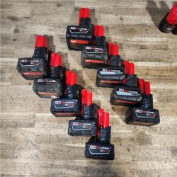 HOUSTON LOCATION - AS-IS MILWAUKEE BATTERY PACK QTY - 15