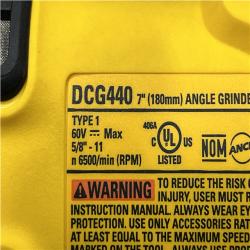 AS-IS DEWALT FLEXVOLT 60V Cordless 7 in. Angle Grinder (Tool-Only)