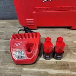 HOUSTON LOCATION - AS-IS MILWAUKEE 12-Volt Lithium-Ion Force Logic Cordless Press Tool Kit (3 Jaws Included) with Two 1.5 Ah Battery and Hard Case