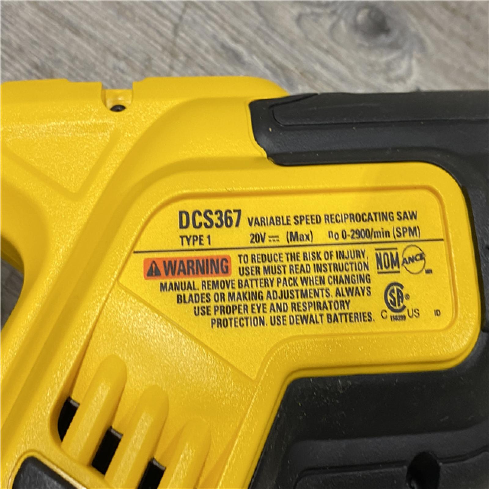 AS-IS DEWALT 20V MAX XR Cordless Brushless Compact Reciprocating Saw (Tool Only)
