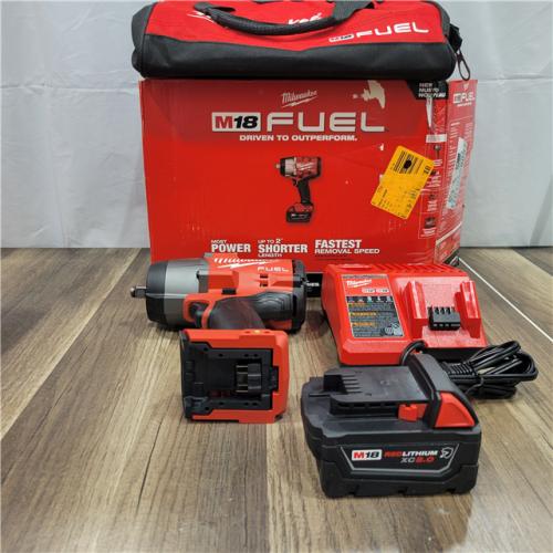 AS-IS Milwaukee M18 1/2 in. Cordless Brushless High Torque Impact Wrench Kit (Battery & Charger)