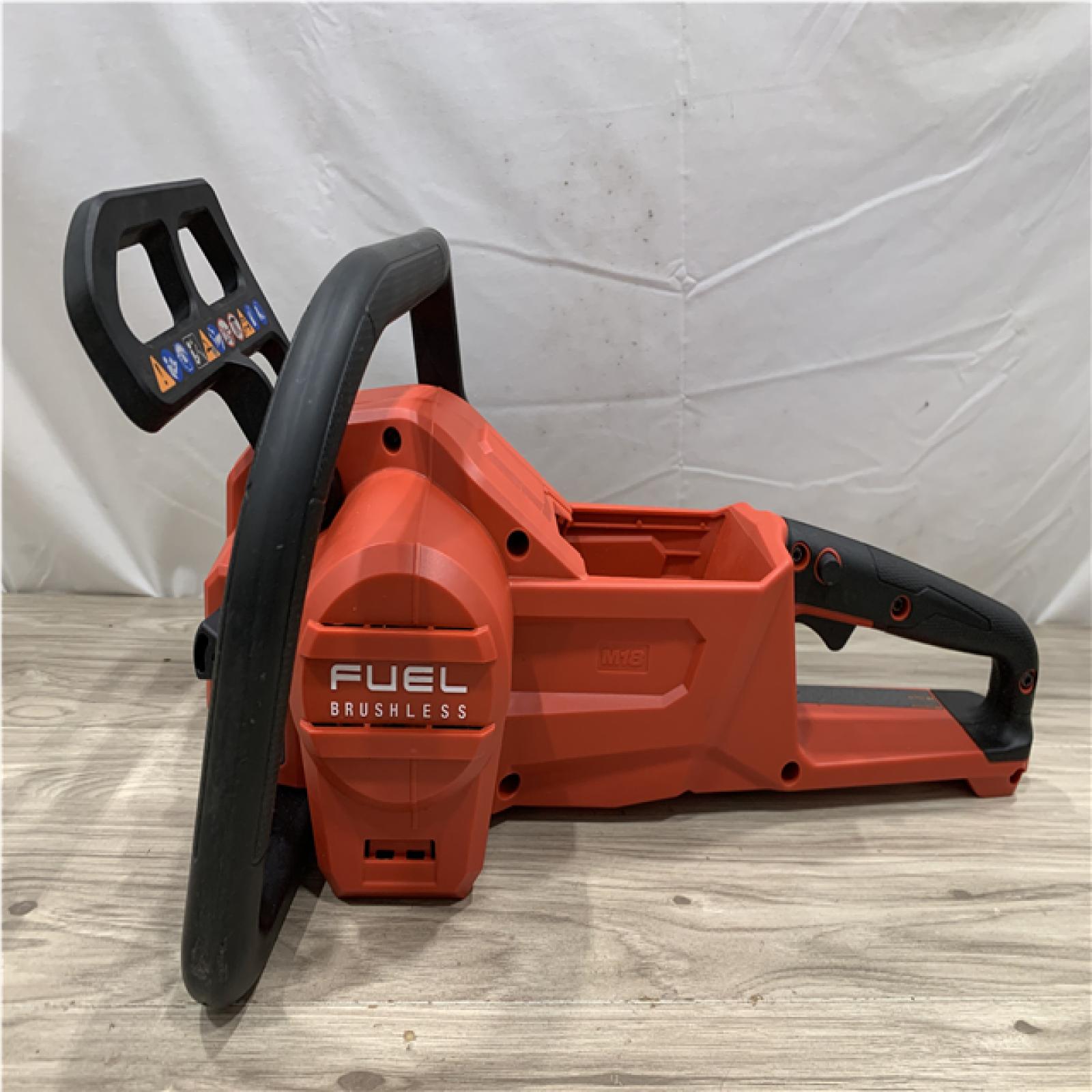 AS-IS Milwaukee FUEL 16 in. 18V Lithium-Ion Brushless Battery Chainsaw (Tool-Only)