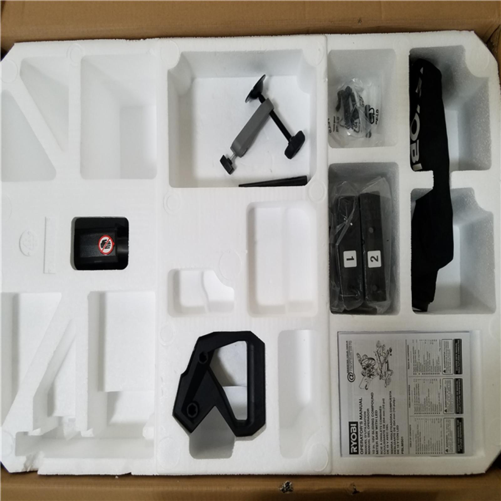 California NEW Ryobi One+ 18V Brushless 10 Sliding Compound Miter Saw Kit