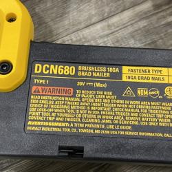 AS-IS DEWALT 20V MAX XR Lithium-Ion Electric Cordless 18-Gauge Brad Nailer (Tool Only)