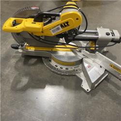 As-Is- DEWALT 15 Amp Corded 12 in. Double Bevel Sliding Compound Miter Saw