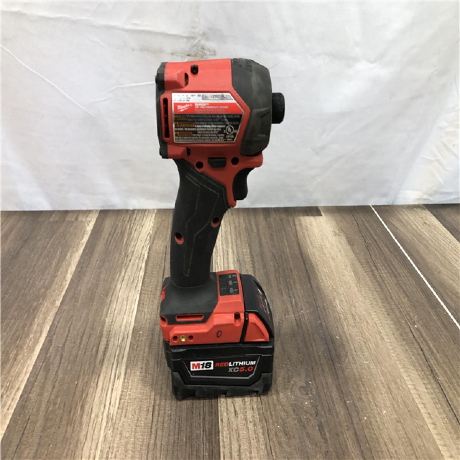 AS-IS Milwaukee FUEL SURGE 18V Lithium-Ion Brushless Cordless 1/4 in. Hex Impact Driver Kit