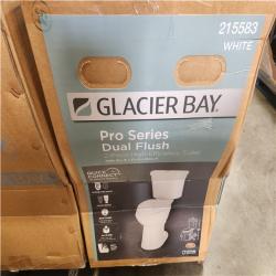Phoenix NEW Glacier Bay 12 in. Rough In 2-Piece 1.0 GPF/1.28 GPF Dual Flush Elongated Toilet in White, Seat Included Pallet of 4