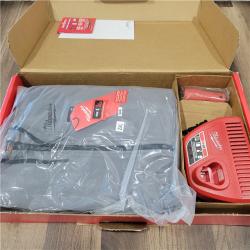 AS-IS  Milwaukee M12 Lithium-Ion Cordless Gray Heated Jacket Hoodie Kit (2X-Large)