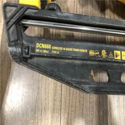 AS-IS DEWALT 20V MAX XR Lithium-Ion Electric Cordless 16-Gauge Angled Finishing Nailer (Tool Only)