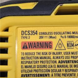 AS-IS DEWALT ATOMIC 20V MAX* Cordless Oscillating Multi Tool (Tool-Only)