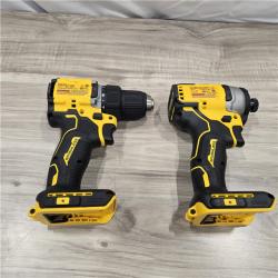 LIKE NEW! - Dewalt DCK225D2 20V MAX ATOMIC Compact Cordless Drill Driver and Impact Driver Combo Kit