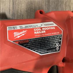 AS-IS Milwaukee FUEL 18-Volt Lithium-Ion Brushless Cordless Coil Roofing Nailer (Tool Only)