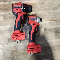 HOUSTON LOCATION - AS-IS M18 18-Volt Lithium-Ion Brushless Cordless Compact Hammer Drill/Impact Combo Kit (2-Tool) with (2) Batteries  Bag
