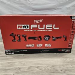 NEW- Milwaukee M18 FUEL 18V Lithium-Ion Brushless Cordless Combo Kit with Two 5.0 Ah Batteries  1 Charger  2 Tool Bags (7-Tool)