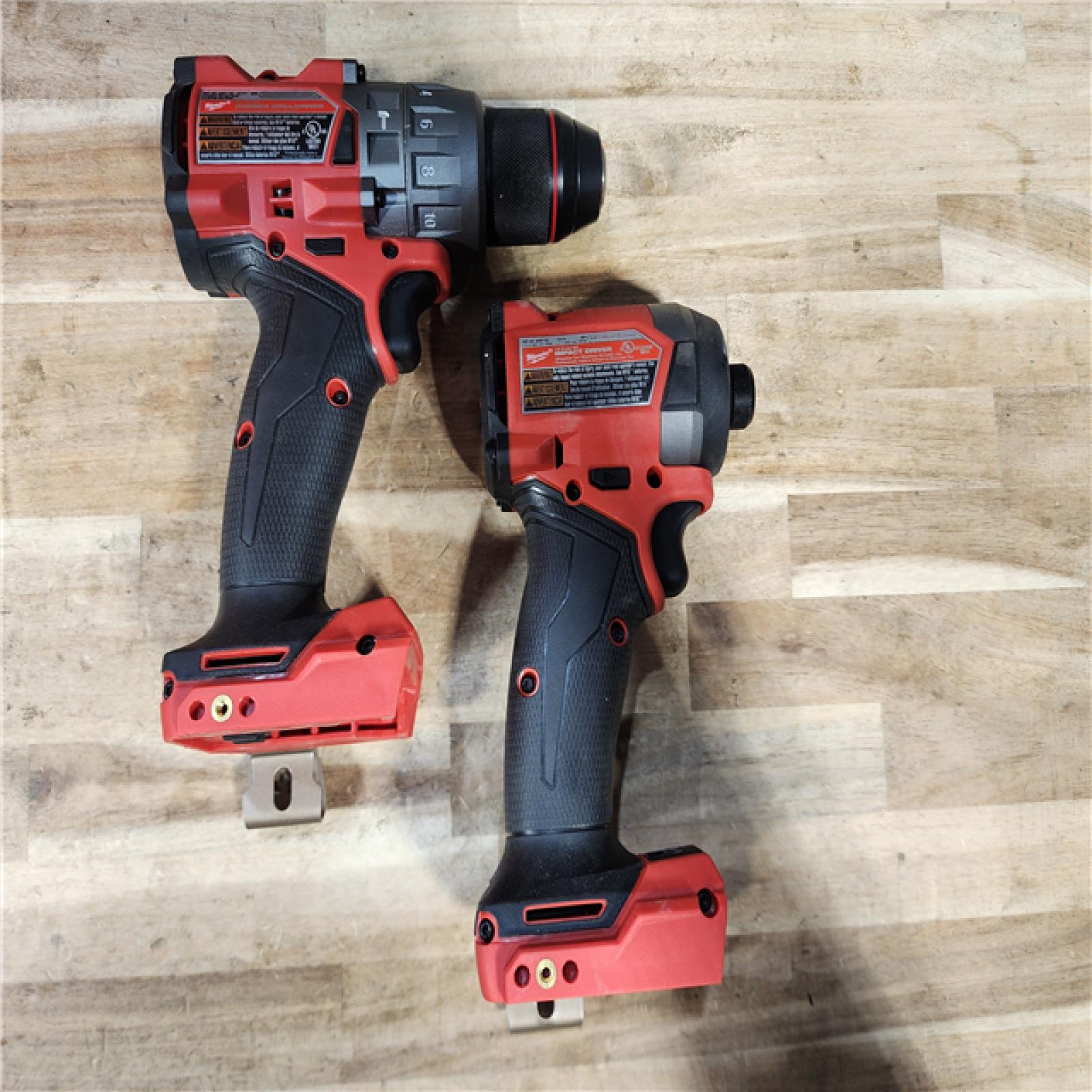 HOUSTON LOCATION - AS-IS (APPEARS LIKE NEW) Milwaukee FUEL 18V Lithium-Ion Brushless Cordless Hammer Drill and Impact Driver Combo Kit
