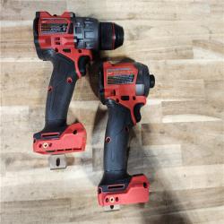 HOUSTON LOCATION - AS-IS (APPEARS LIKE NEW) Milwaukee FUEL 18V Lithium-Ion Brushless Cordless Hammer Drill and Impact Driver Combo Kit