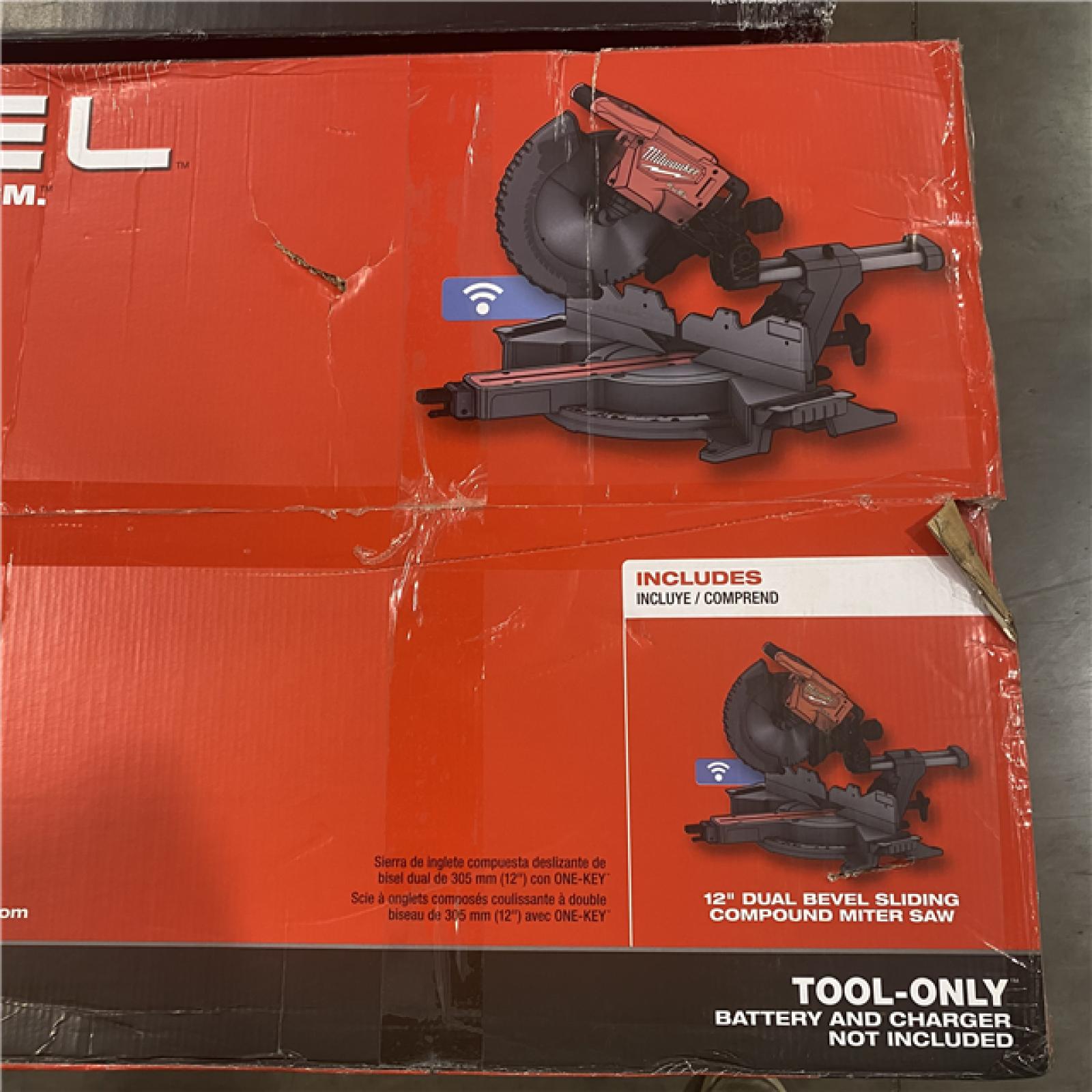 As-Is- Milwaukee M18 FUEL Brushless Cordless 12 in. Dual Bevel Sliding Compound Miter Saw (Tool Only)